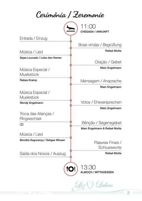 Wedding Program