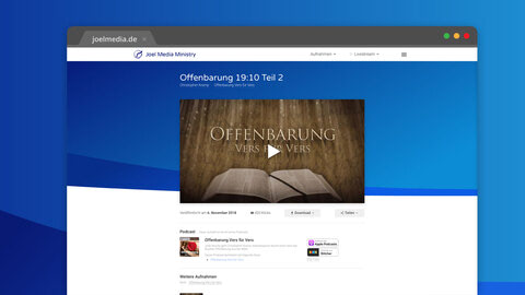joel media video page user interface